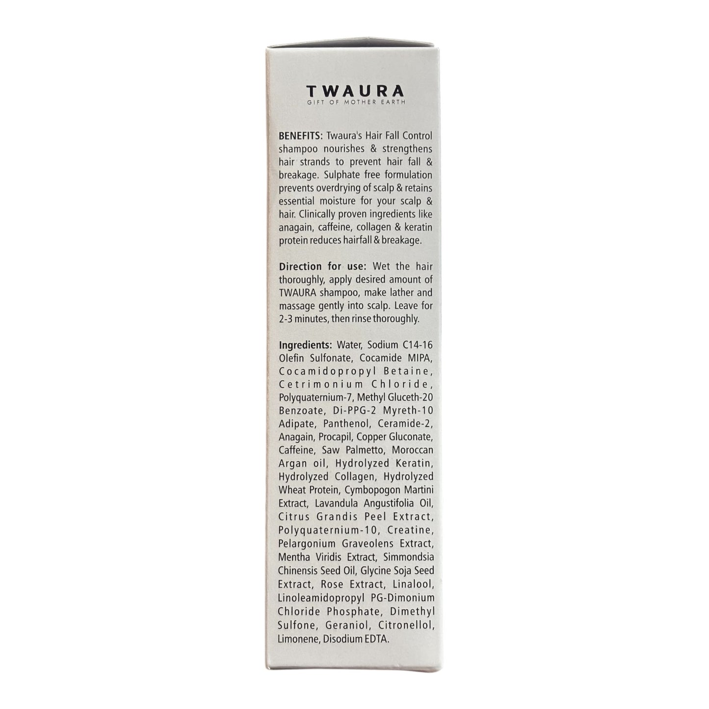 Hairfall Control Shampoo | Reduces Hair fall, Boosts scalp circulation for stronger hair roots | Anagain, Caffeine, Collagen, Keratin Protein| 100 ml